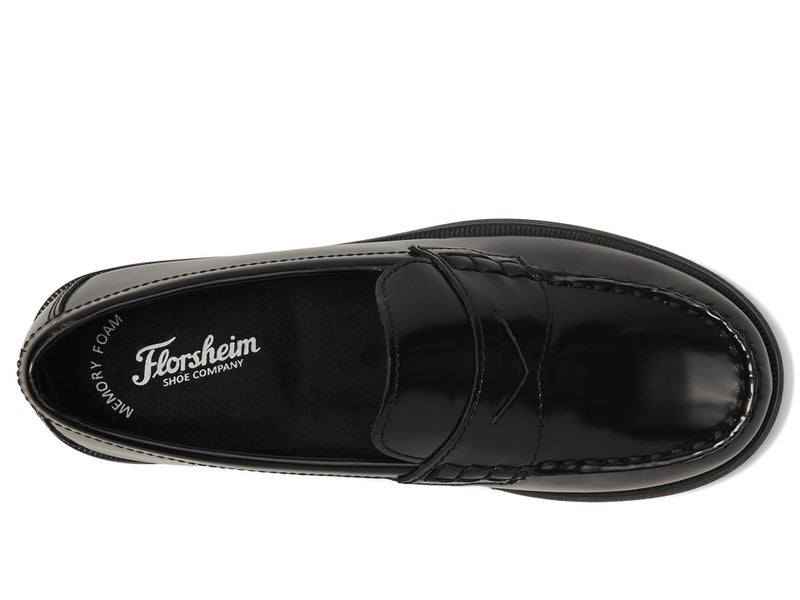 Florsheim فلورشايم كروكيت بيني جونيور للأولاد الصغار - حذاء سهل الارتداء، 4 م الولايات المتحدة للأطفال الكبار، أسود - Image 3
